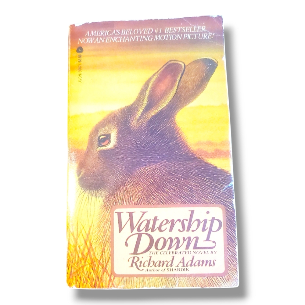 1975 Watership Down Paperback Book First Avon Printing by Richard Adams